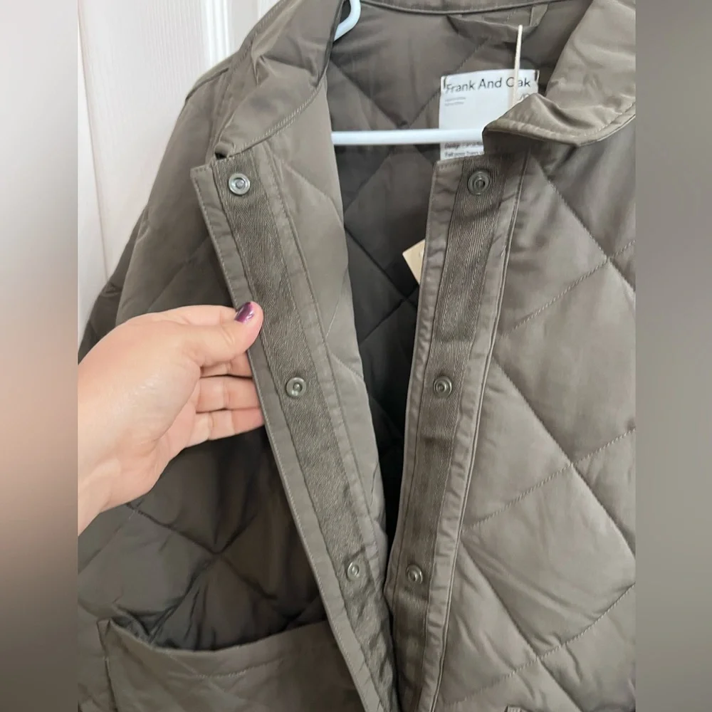 Frank & Oak Thermore Quilted Button Up Insulated Jacket - Picture 5 of 6